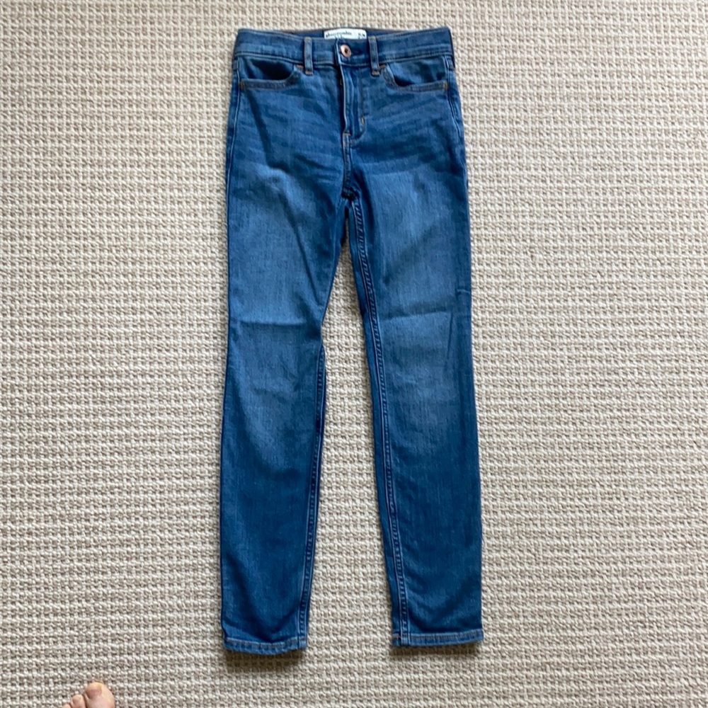 Abercrombie kids, girls high rise jean leggings